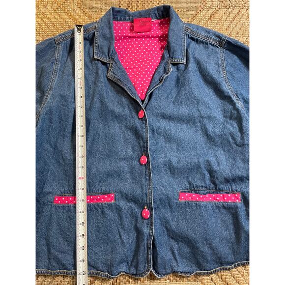 Vintage Carols's Denims 100% cotton jean jacket Size 3XL - Picture 8 of 8